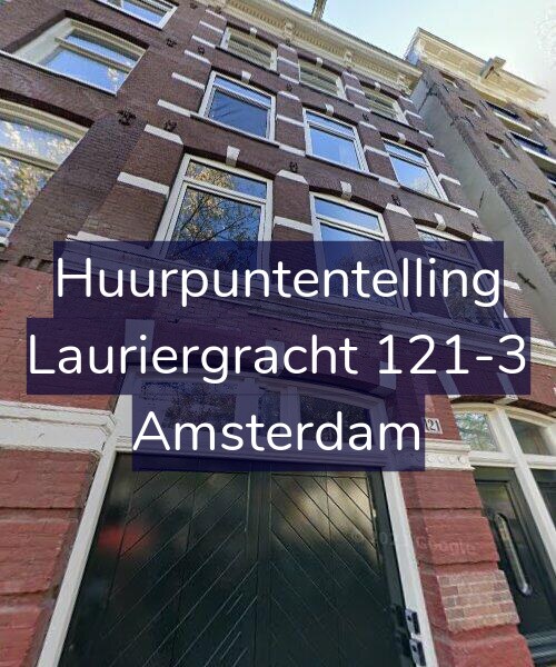 Foto gevel Huurpuntentelling voor Lauriergracht 121-3, Amsterdam