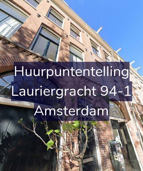 Foto gevel Huurpuntentelling voor Lauriergracht 94-1, Amsterdam