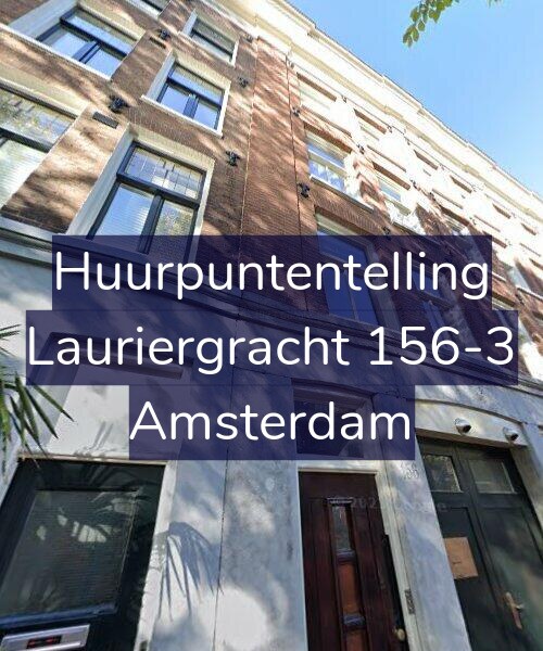 Foto gevel Huurpuntentelling voor Lauriergracht 156-3, Amsterdam