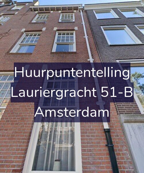 Foto gevel Huurpuntentelling voor Lauriergracht 51-B, Amsterdam