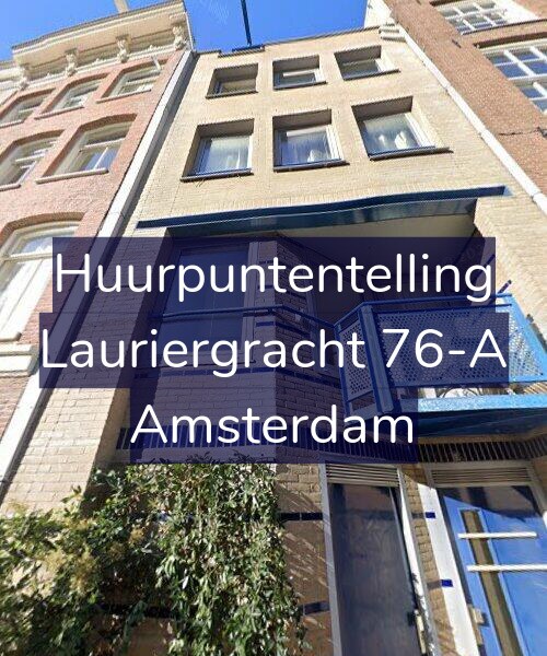 Foto gevel Huurpuntentelling voor Lauriergracht 76-A, Amsterdam
