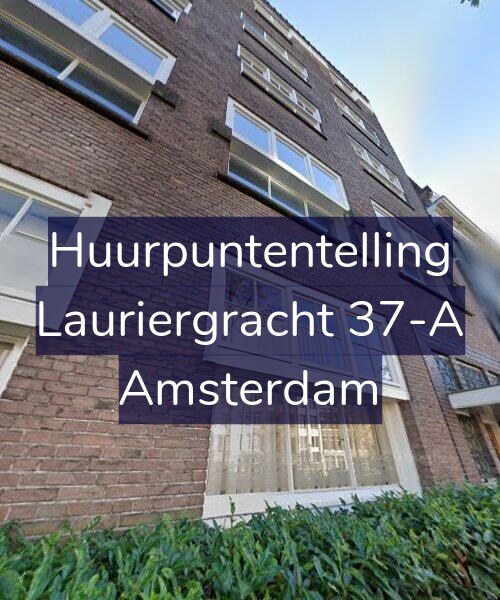 Foto gevel Huurpuntentelling voor Lauriergracht 37-A, Amsterdam