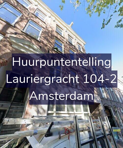 Foto gevel Huurpuntentelling voor Lauriergracht 104-2, Amsterdam