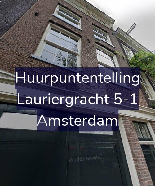 Foto gevel Huurpuntentelling voor Lauriergracht 5-1, Amsterdam