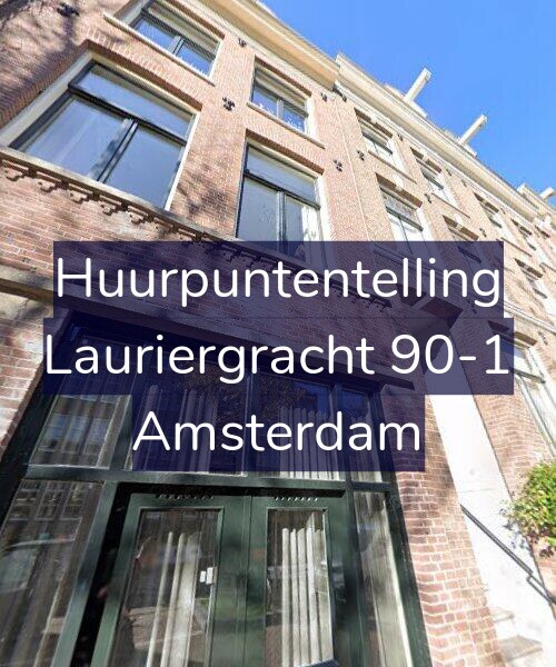 Foto gevel Huurpuntentelling voor Lauriergracht 90-1, Amsterdam