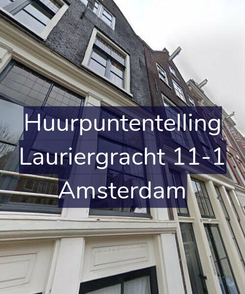 Foto gevel Huurpuntentelling voor Lauriergracht 11-1, Amsterdam