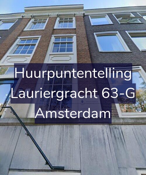 Foto gevel Huurpuntentelling voor Lauriergracht 63-G, Amsterdam