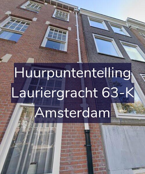 Foto gevel Huurpuntentelling voor Lauriergracht 63-K, Amsterdam