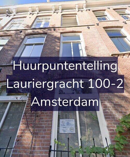 Foto gevel Huurpuntentelling voor Lauriergracht 100-2, Amsterdam