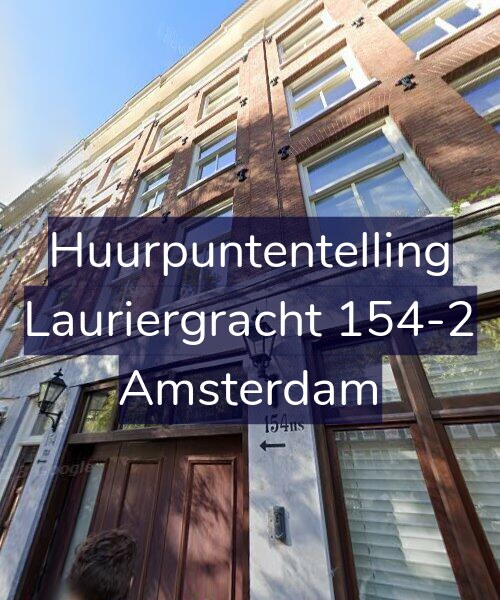 Foto gevel Huurpuntentelling voor Lauriergracht 154-2, Amsterdam