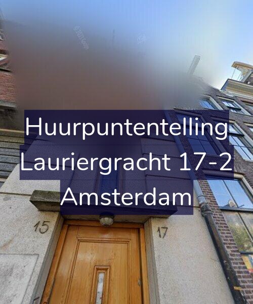 Foto gevel Huurpuntentelling voor Lauriergracht 17-2, Amsterdam