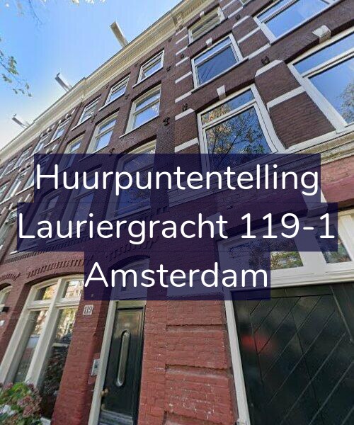 Foto gevel Huurpuntentelling voor Lauriergracht 119-1, Amsterdam