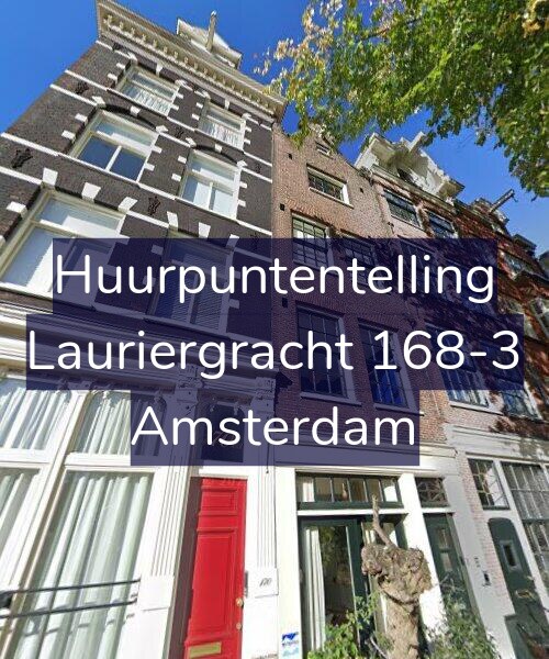 Foto gevel Huurpuntentelling voor Lauriergracht 168-3, Amsterdam