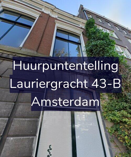 Foto gevel Huurpuntentelling voor Lauriergracht 43-B, Amsterdam