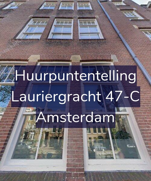 Foto gevel Huurpuntentelling voor Lauriergracht 47-C, Amsterdam