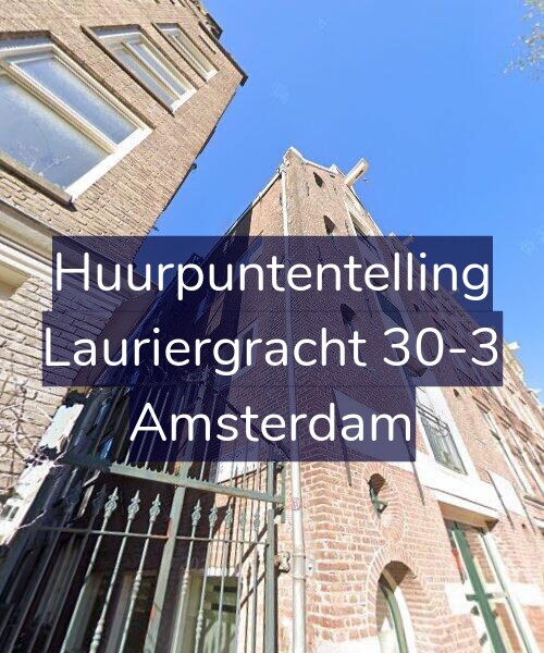 Foto gevel Huurpuntentelling voor Lauriergracht 30-3, Amsterdam