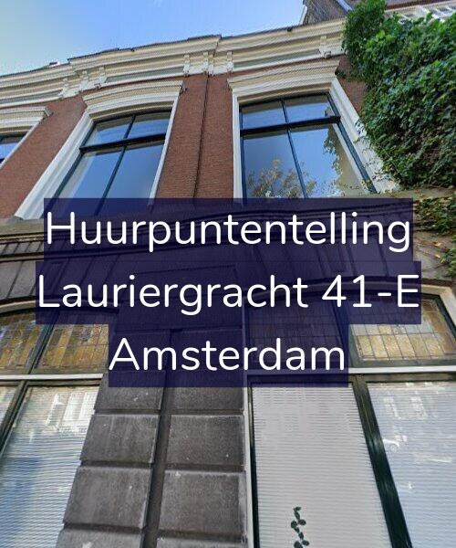 Foto gevel Huurpuntentelling voor Lauriergracht 41-E, Amsterdam