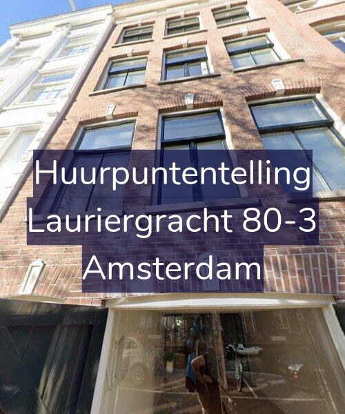 Foto gevel Huurpuntentelling voor Lauriergracht 80-3, Amsterdam
