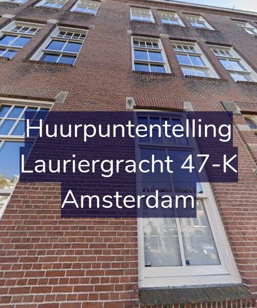 Foto gevel Huurpuntentelling voor Lauriergracht 47-K, Amsterdam