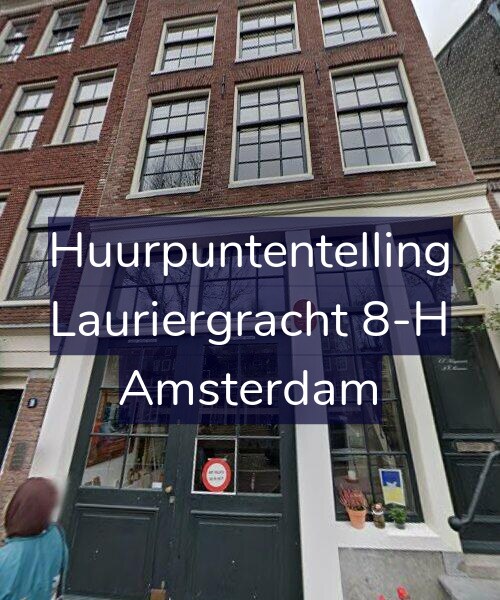 Foto gevel Huurpuntentelling voor Lauriergracht 8-H, Amsterdam