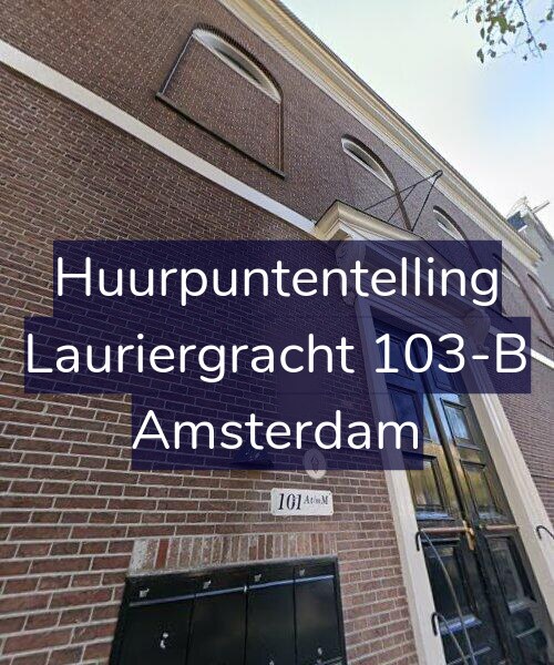 Foto gevel Huurpuntentelling voor Lauriergracht 103-B, Amsterdam