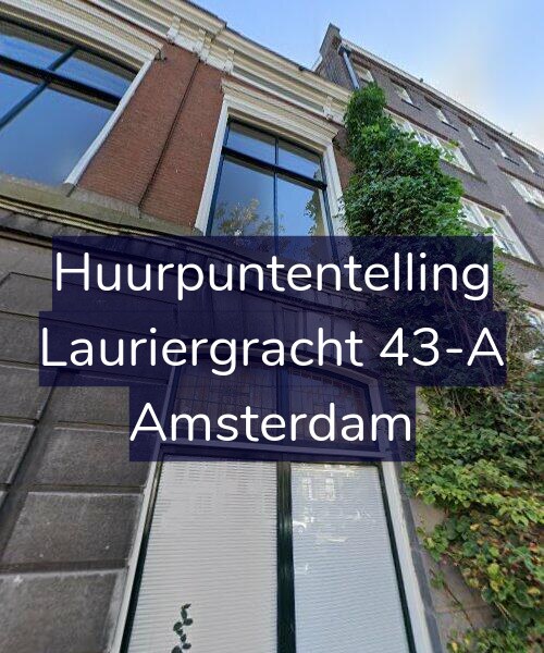 Foto gevel Huurpuntentelling voor Lauriergracht 43-A, Amsterdam
