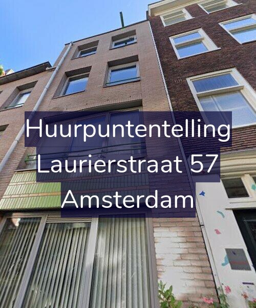 Foto gevel Huurpuntentelling voor Laurierstraat 57, Amsterdam