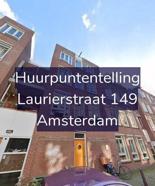 Foto gevel Huurpuntentelling voor Laurierstraat 149, Amsterdam