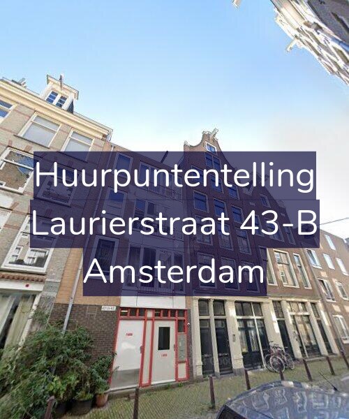 Foto gevel Huurpuntentelling voor Laurierstraat 43-B, Amsterdam