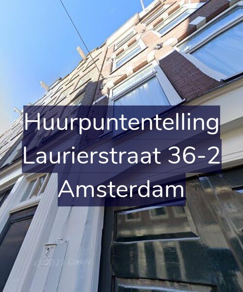 Foto gevel Huurpuntentelling voor Laurierstraat 36-2, Amsterdam