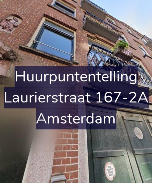 Foto gevel Huurpuntentelling voor Laurierstraat 167-2A, Amsterdam