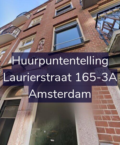 Foto gevel Huurpuntentelling voor Laurierstraat 165-3A, Amsterdam