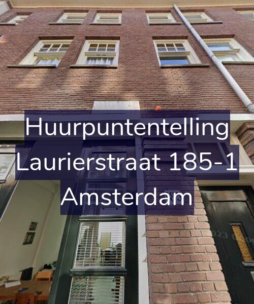 Foto gevel Huurpuntentelling voor Laurierstraat 185-1, Amsterdam