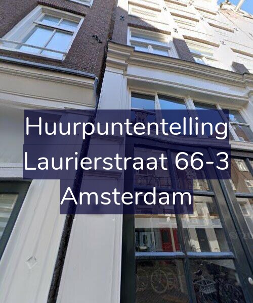 Foto gevel Huurpuntentelling voor Laurierstraat 66-3, Amsterdam