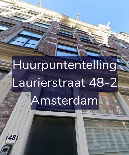 Foto gevel Huurpuntentelling voor Laurierstraat 48-2, Amsterdam