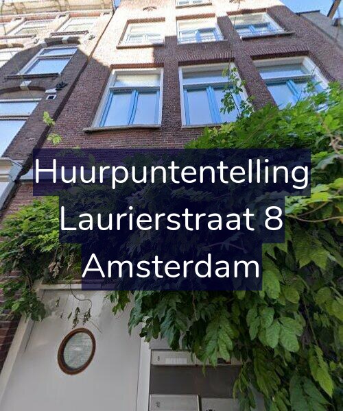 Foto gevel Huurpuntentelling voor Laurierstraat 8, Amsterdam