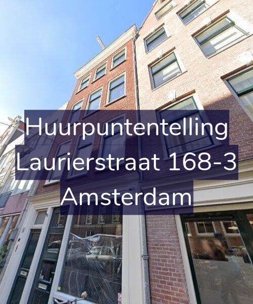 Foto gevel Huurpuntentelling voor Laurierstraat 168-3, Amsterdam