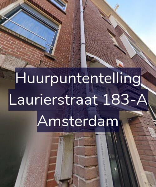 Foto gevel Huurpuntentelling voor Laurierstraat 183-A, Amsterdam