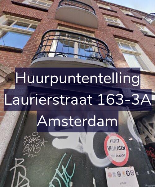 Foto gevel Huurpuntentelling voor Laurierstraat 163-3A, Amsterdam
