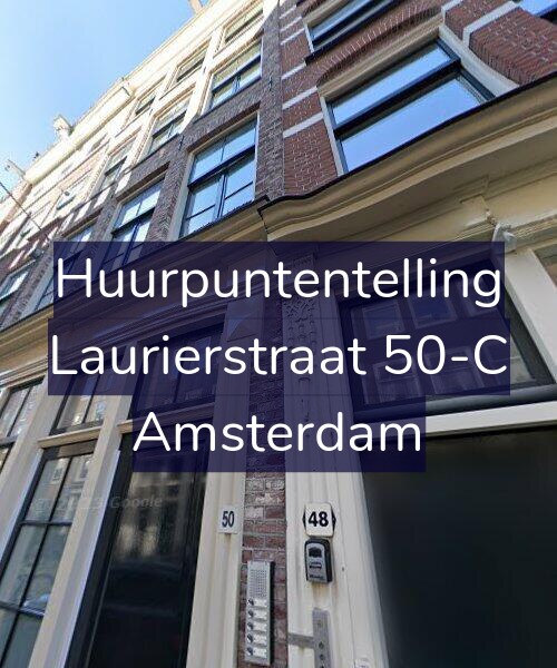 Foto gevel Huurpuntentelling voor Laurierstraat 50-C, Amsterdam