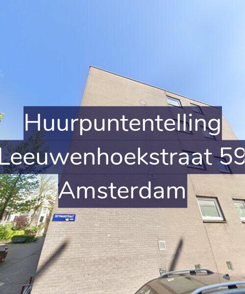 Foto gevel Huurpuntentelling voor Leeuwenhoekstraat 59, Amsterdam