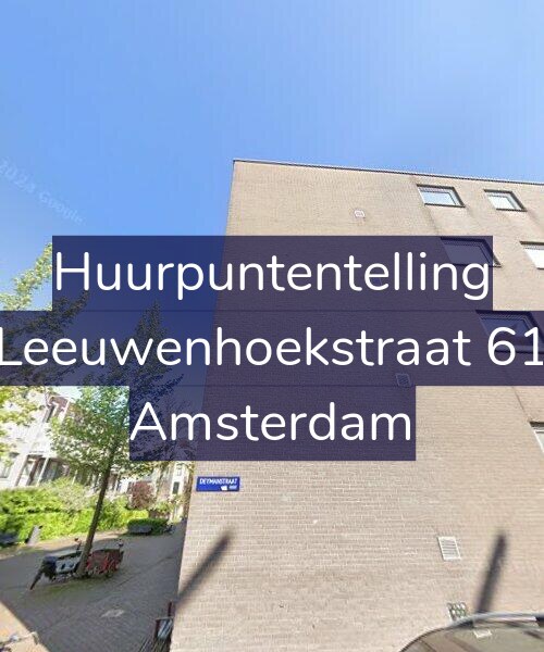 Foto gevel Huurpuntentelling voor Leeuwenhoekstraat 61, Amsterdam