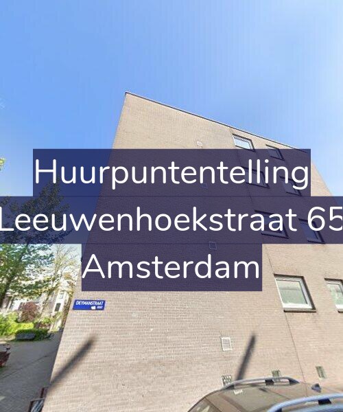 Foto gevel Huurpuntentelling voor Leeuwenhoekstraat 65, Amsterdam