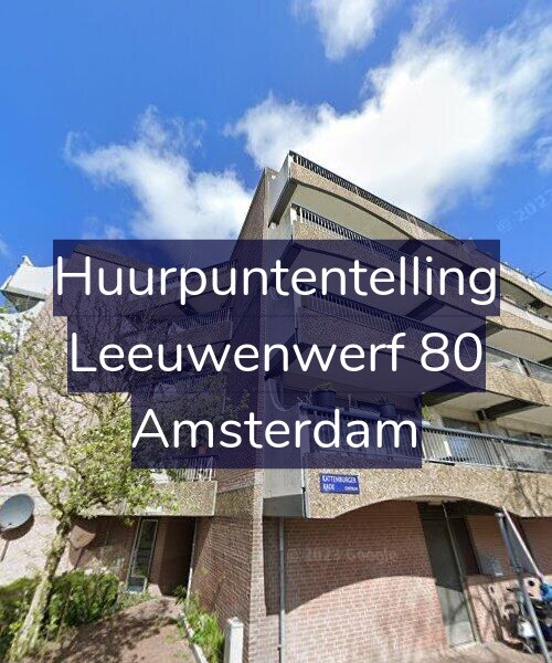 Foto gevel Huurpuntentelling voor Leeuwenwerf 80, Amsterdam