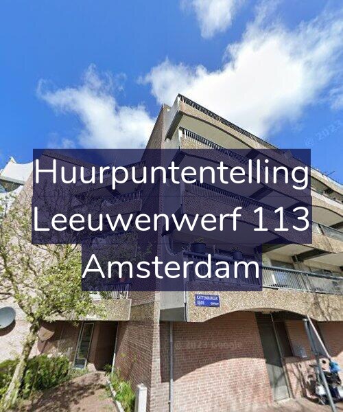 Foto gevel Huurpuntentelling voor Leeuwenwerf 113, Amsterdam