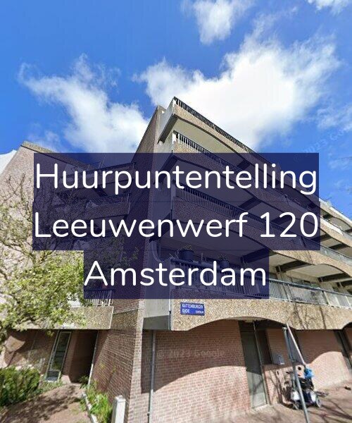 Foto gevel Huurpuntentelling voor Leeuwenwerf 120, Amsterdam