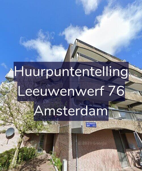 Foto gevel Huurpuntentelling voor Leeuwenwerf 76, Amsterdam