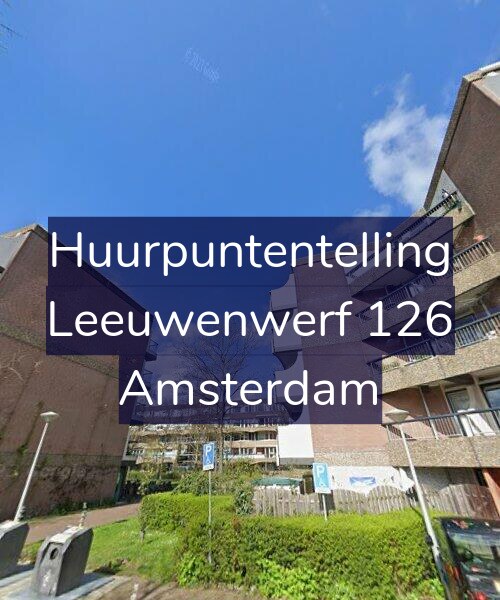 Foto gevel Huurpuntentelling voor Leeuwenwerf 126, Amsterdam