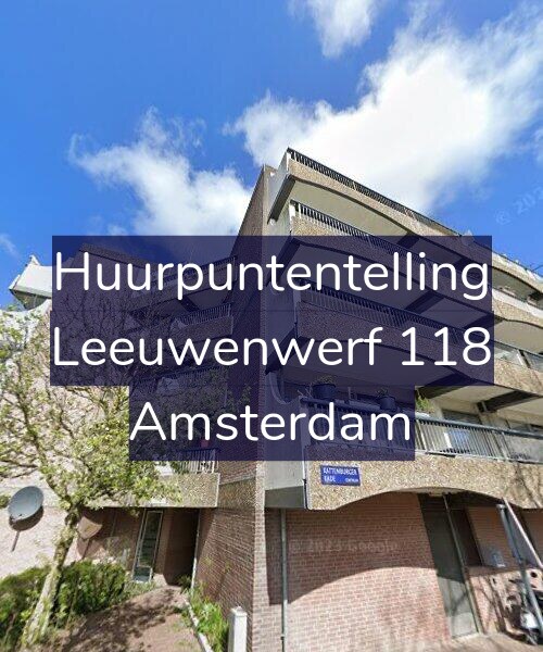 Foto gevel Huurpuntentelling voor Leeuwenwerf 118, Amsterdam