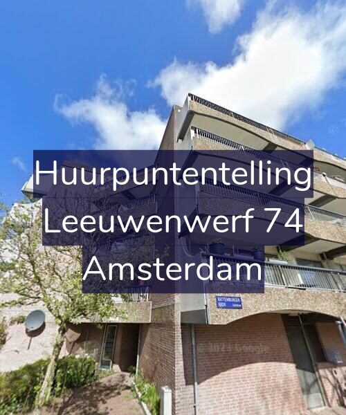 Foto gevel Huurpuntentelling voor Leeuwenwerf 74, Amsterdam